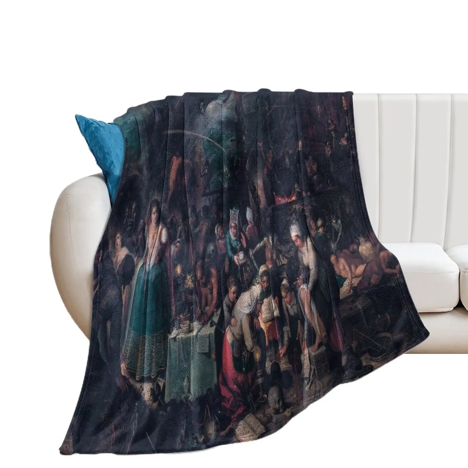 The Witches' Sabbath Throw Blanket Multi-Purpose Moving For Baby Tourist Blankets