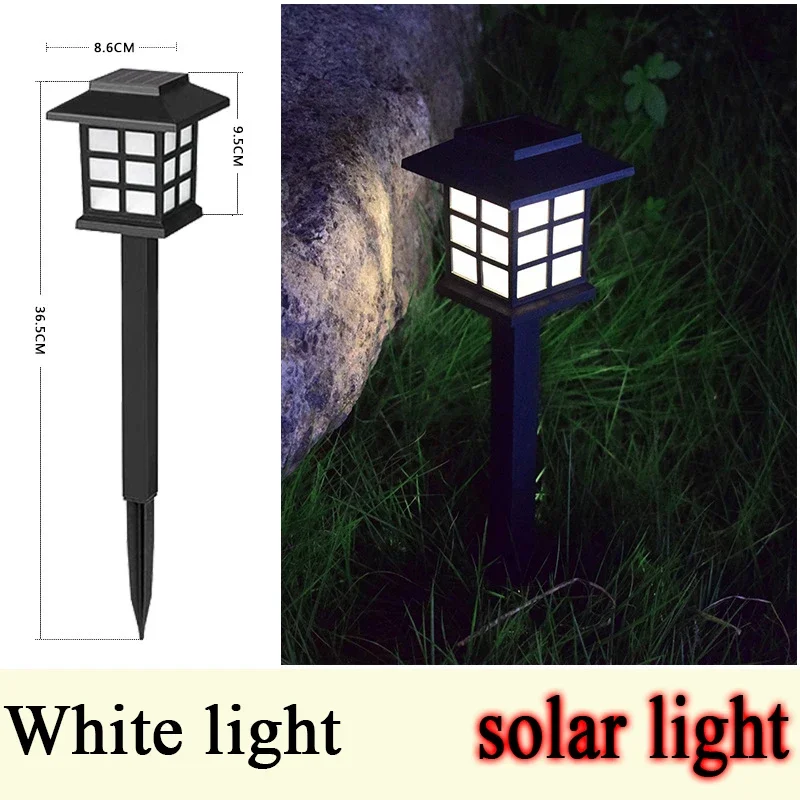 Imagem -05 - Solar ao ar Livre Impermeável Led Lawn Lamp Pequena Lâmpada do Palácio Pátio Atmosfera Decoração do Jardim Ground Plug Lamp Quente pc Pcs Pcs Pcs