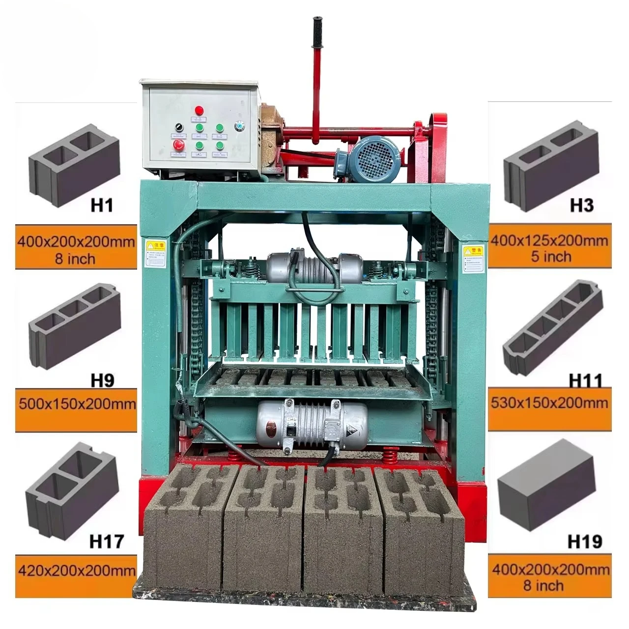 Intelligent Fully Automatic Brick Production Line From Mixing To Stacking For Large Scale Hollow Block Manufacturing