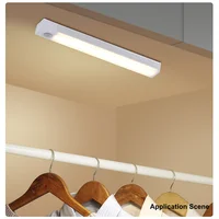 Rechargeable Motion Sensor LED Bar Light Induction Night Light Portable Cordless Magnetic Cabinet Lamp for Kitchen Bedside 2