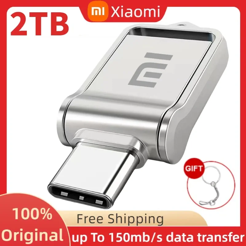 

Xiaomi 2TB 1TB High Speed USB 3.0 Metal USB Flash Drive 512GB Pendrive Waterproof Pen Drive Mini USB Memory Stick For Laptop PC