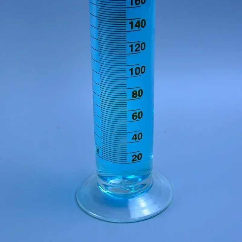 10ml-100ml Glass Measuring Cylinder with Ground Stopper - Precise Graduation, Round Base - Lab Chemistry Equipment