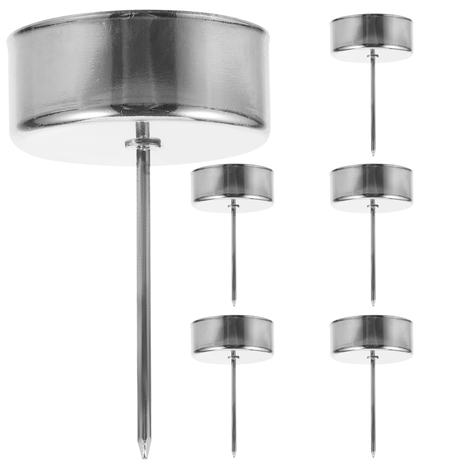 

6 Pcs Holder Iron Taper Holders Christmas Decor Party Candlestick Cup Festive Metal Craftsmanship Practical