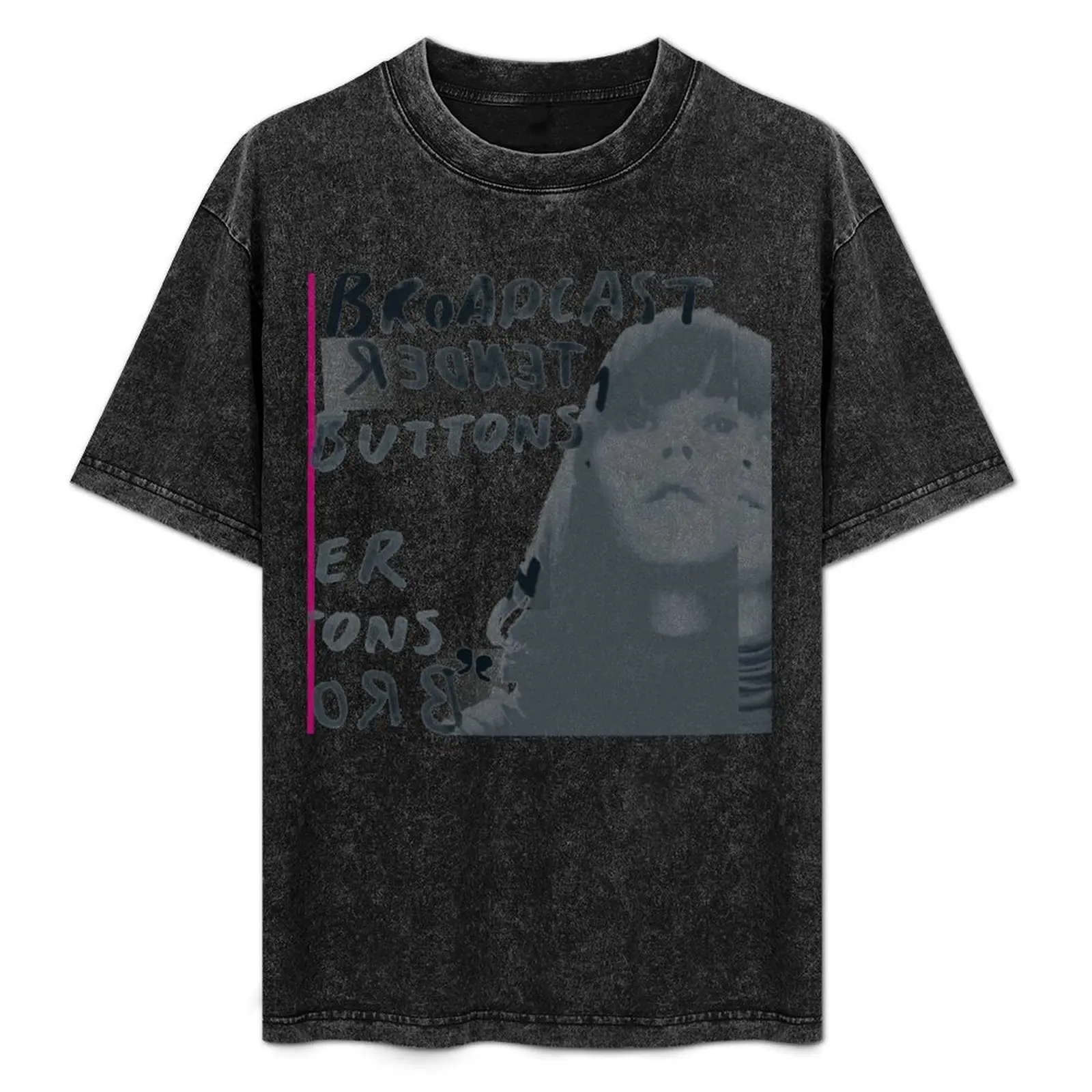 

Broadcast - Tender Buttons T-Shirt Vintage Print Crew Neck Tee