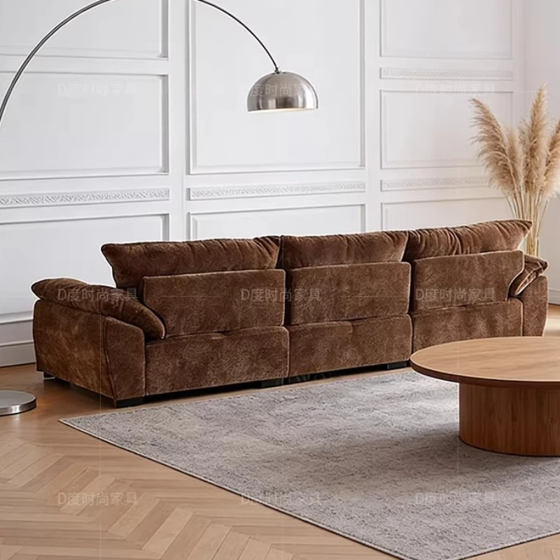 Chenille Cloud Sofa Detachable & Adjustable Backrest Bouquet Couch Modern Sectional for Living Room & Home - view 5