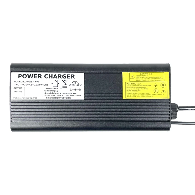 14.6V 20A 4S Lifepo4 Charger Voltage Display Adjustable Current for 12V Lifepo4 Lithium Battery Pack With Fan Aluminum Housing