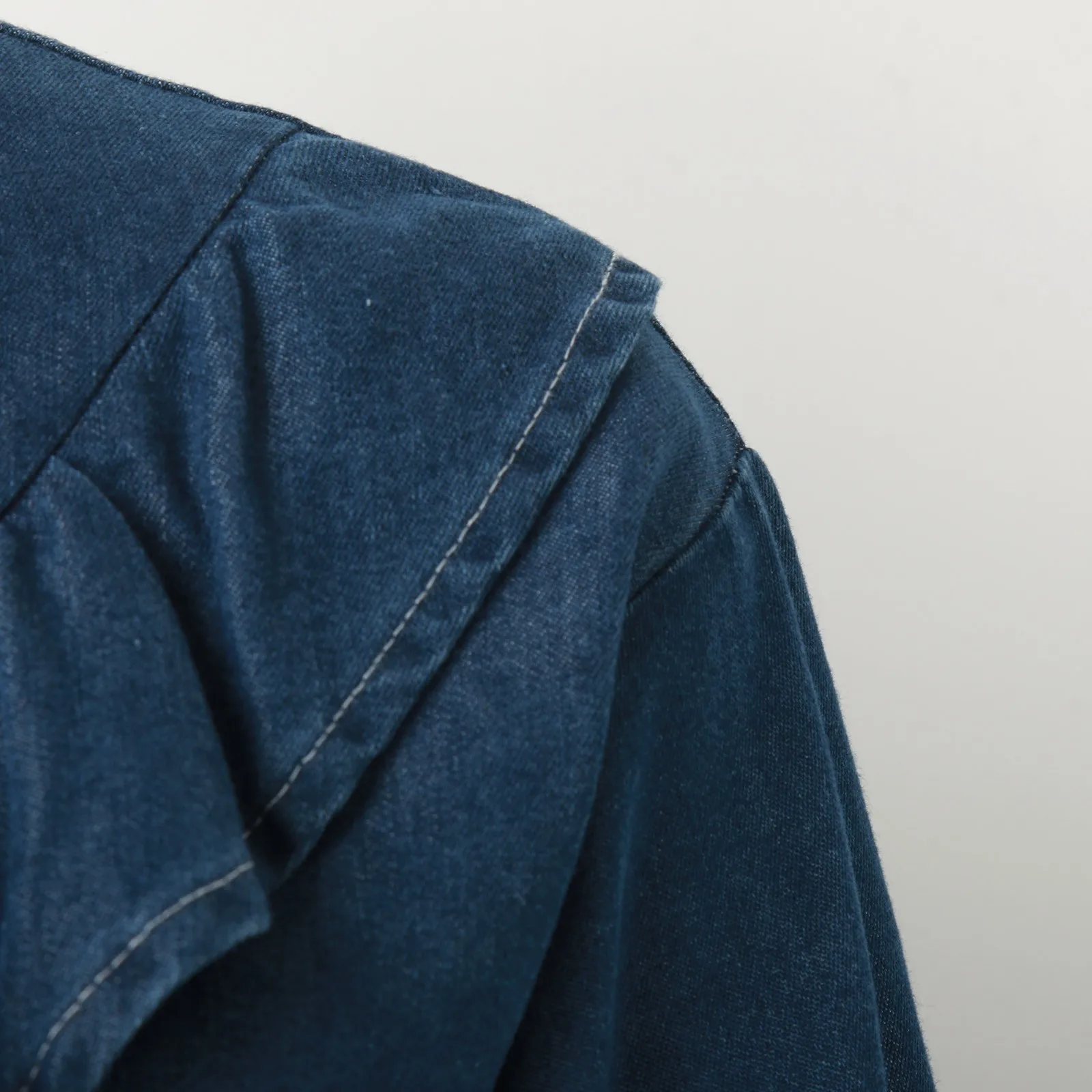 Женская повседневная милая джинсовая рубашка с рюшами, свободная тонкая блузка с длинными рукавами, куртка в корейском стиле Y2k, винтажная джинсовая рубашка с оборками на шее