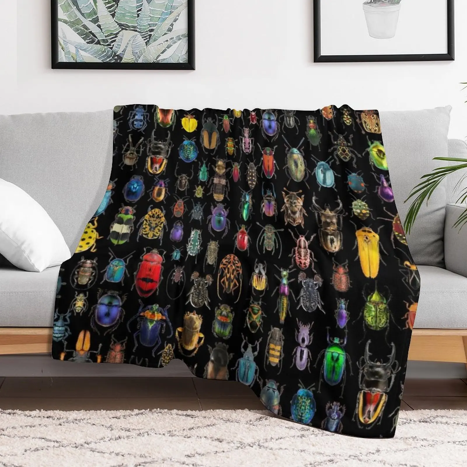 Beetles (Not the Rock Band) Throw Blanket Thins funny gift Blankets