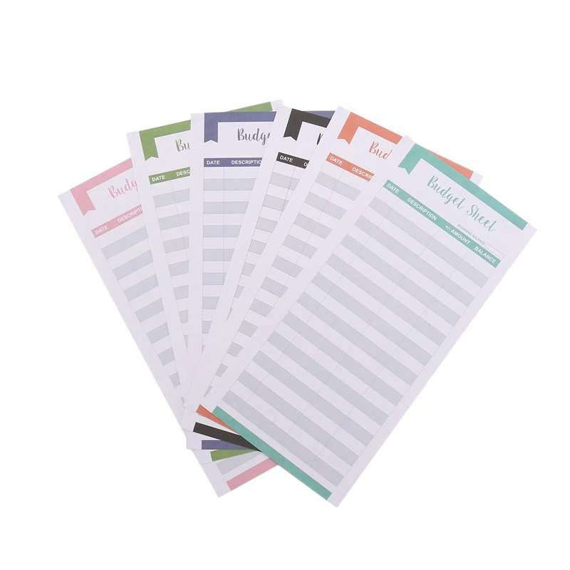 NEW-60 Pieces Expense Tracker Sheets Budget Trackers Paper Fit Budget Envelopes Banknote Envelope Budget For Personal