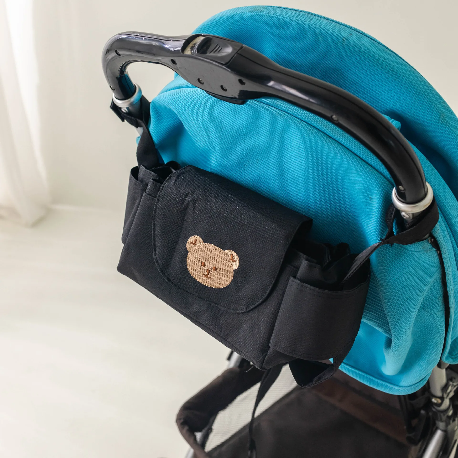 Baby Kinderwagen Tasche Kinderwagen Organizer Baby Zubehör Tasse Halter Neugeborenen Trolley Tragbare Reise Auto Taschen für Wagen Universal – Detail 8