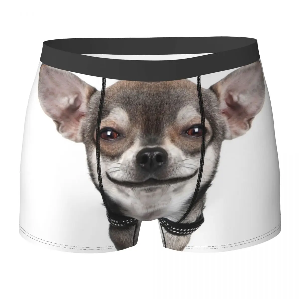

Chihuahua Dog Underwear Animal Classic Panties Design Boxer Brief Pouch Man Large Size Boxer Shorts