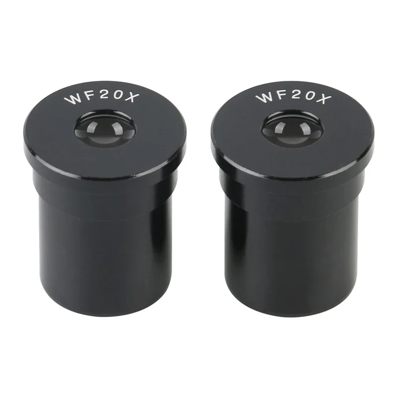 2 pz/set WF5X WF10X WF16X WF20X WF25X WF30X Microscopio Biologico Oculari Accessorio Ampio Campo Wide Angle Lens 23.2 millimetri di Diametro