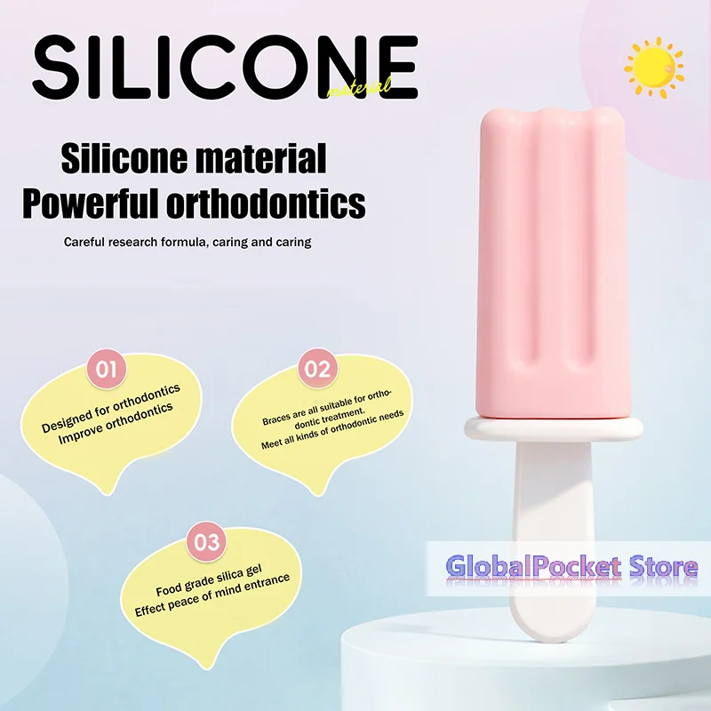 [TG823]Popsicle Shape Dental Aligner Chewies For  Aligner Retainer Chewies Silicone Teeth Stick Bite Tooth Chew Aligners