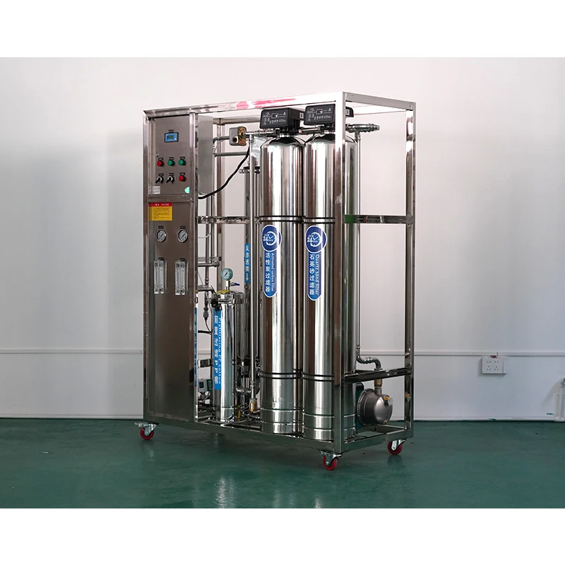 New Compact Design 500L/H Stainless Steel Industrial Water Filter with Quartz & Carbon Tanks Hotel Use 5-Stage Purification