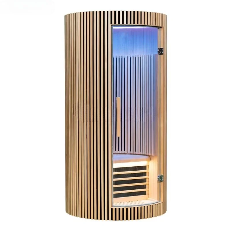 Outdoor traditional combination sauna 1 person dome shower combination