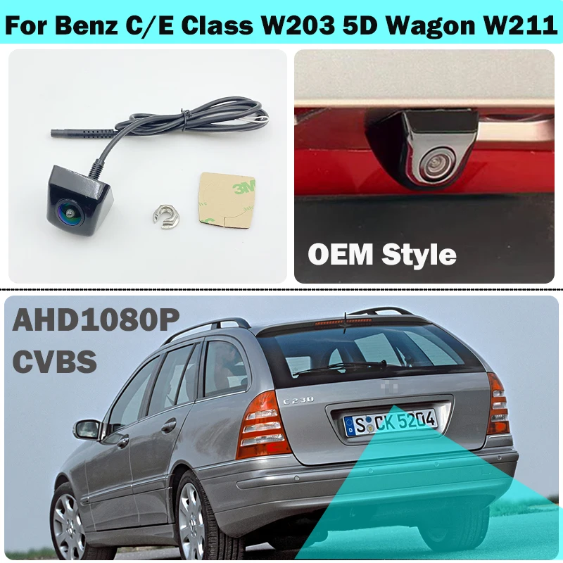 Rear View camera for Mercedes Benz C Class W203 5D Wagon E Class W211 2001~2008 Android monitor  OEM style camera accessories
