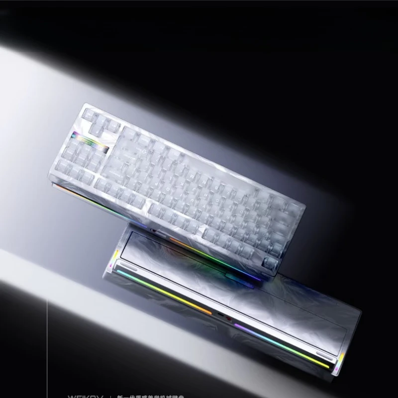 WEIKAV Nut87 Mechanical Keyboard 10000mAh Alufer Three Mode Wireless Magnetic Fast Release Structure Low Latency Gaming Keyboard