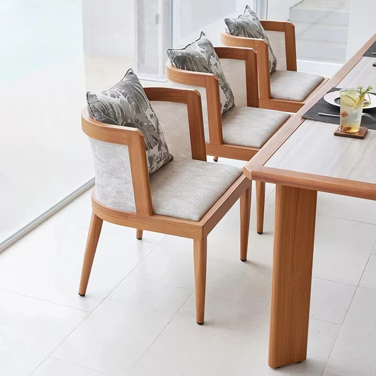 Brighthome New Aluminum Patio Dining Set Luxury Out Door Garden Furniture Restaurant Outdoor Tables and Chairs
