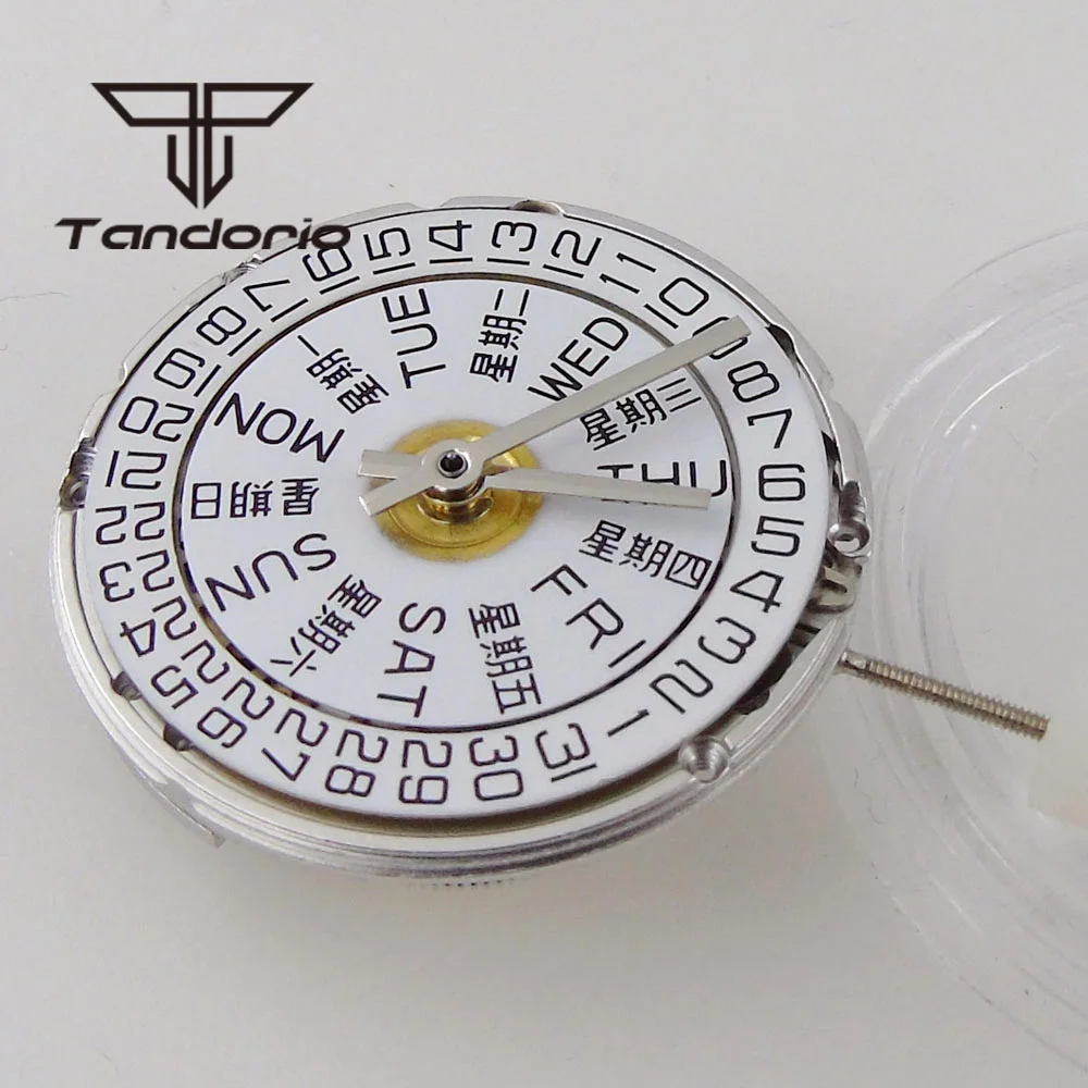 Genuine ST2100 Mechanical Automatic Watch Movement Stem Date Week 28800BPH Fit ETA2836 Model Wristwatch Replacement