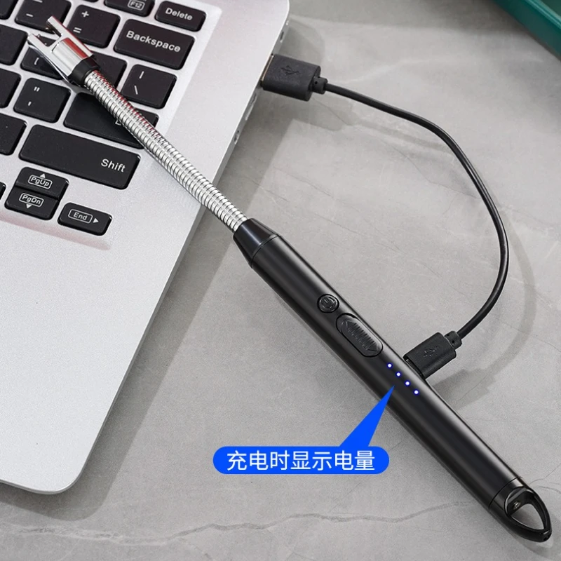 JL801 Extended Arc Pulse Igniter Electronic Rechargeable Lighter Gas Stove Aromatherapy Candle Ignition Stick