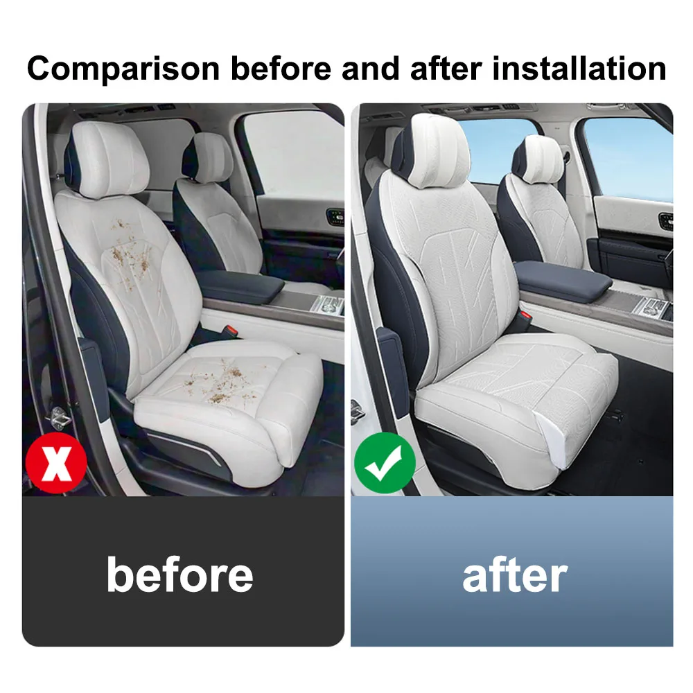 For ZEEKR 9X 2025 2026 Half Surrounded Leather Seat Cover Car Modification Accessories Comfortable And Breathable Seat Cushion