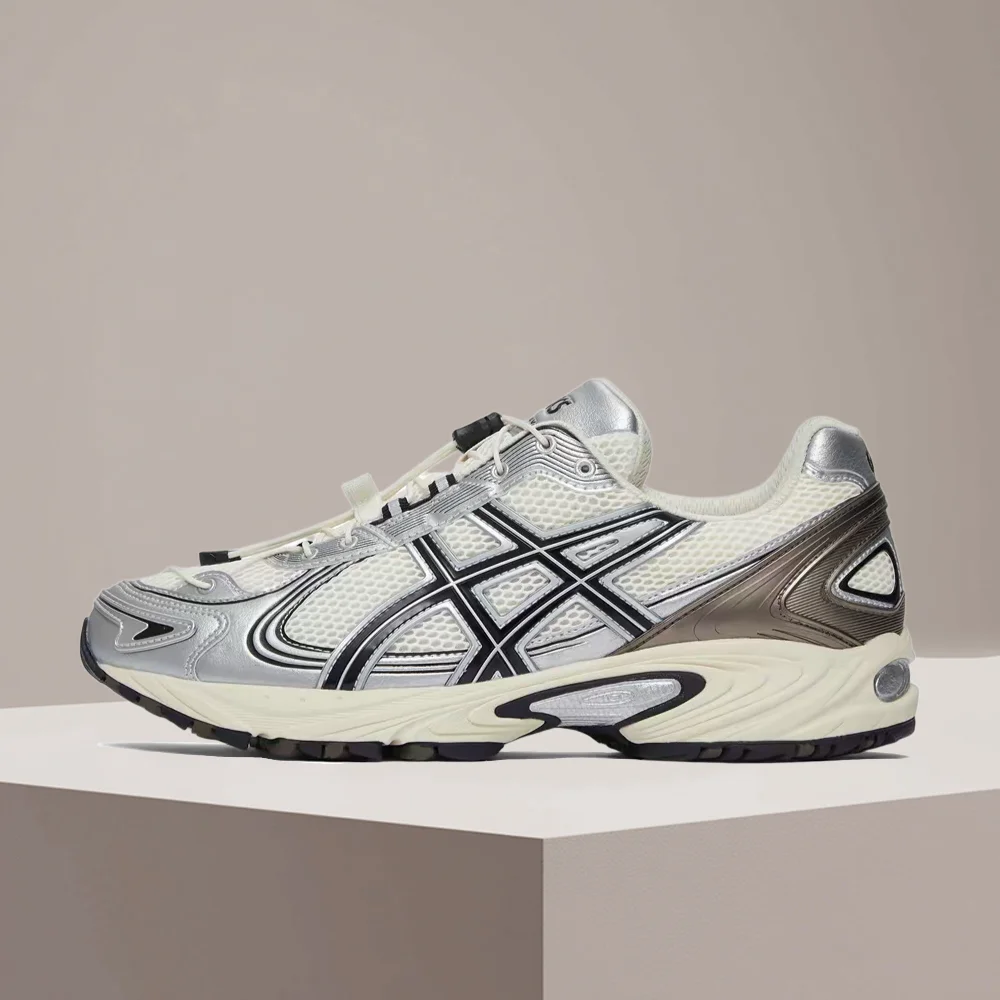 ASICS Gel-Kahana TRV4 Fashionable Versatile Low-Top Casual Shoes for Men & Women in White/Silver/Brown Colorway 1203A781-100