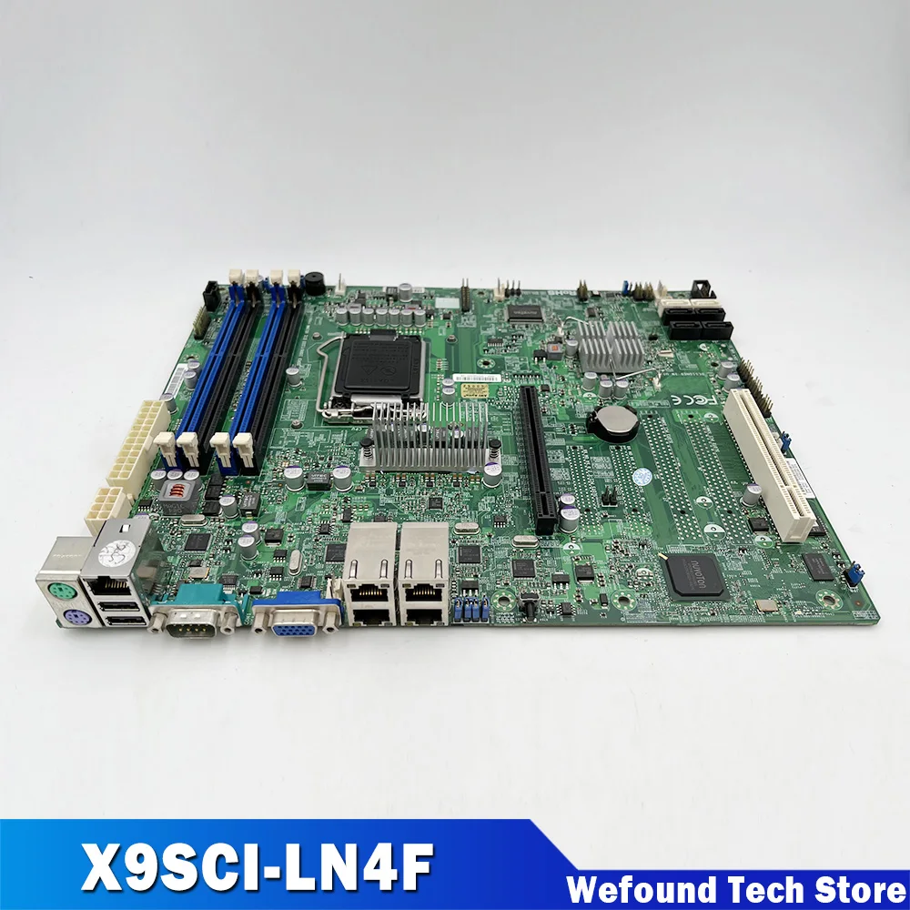 For Supermicro Motherboard LGA1155 Xeon E3-1200 V1/V2 Series 2nd and 3rd Gen Core i3 DDR3 ECC IPMI 2.0 X9SCI-LN4F