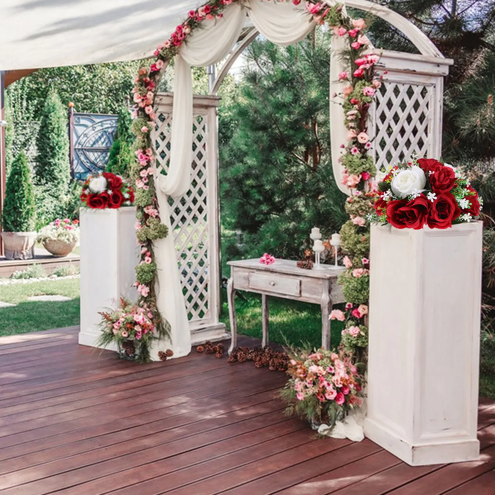 

Decoration Road Flower Ornaments Wedding Reception Decorations Centerpiece Household Shower Fake Flowers