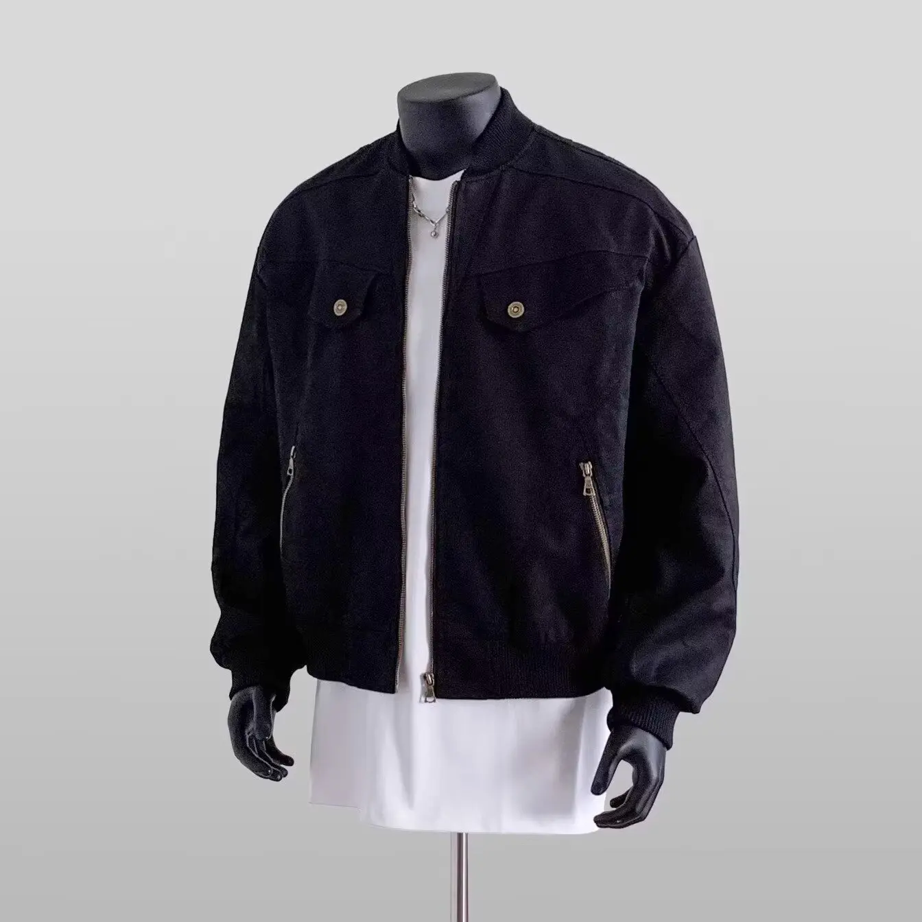 

Мужская повседневная куртка Bla Casual Street Sle Cleanfit, широкая рабочая куртка для осени и зимы, большие размеры, 250 Pou American Sle