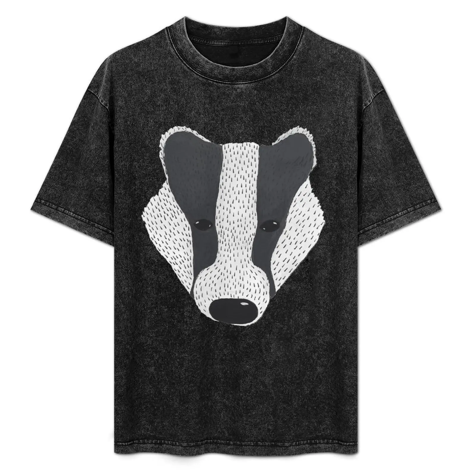 

Badger face T-Shirt blanks vintage anime shirt big and tall t shirts for men