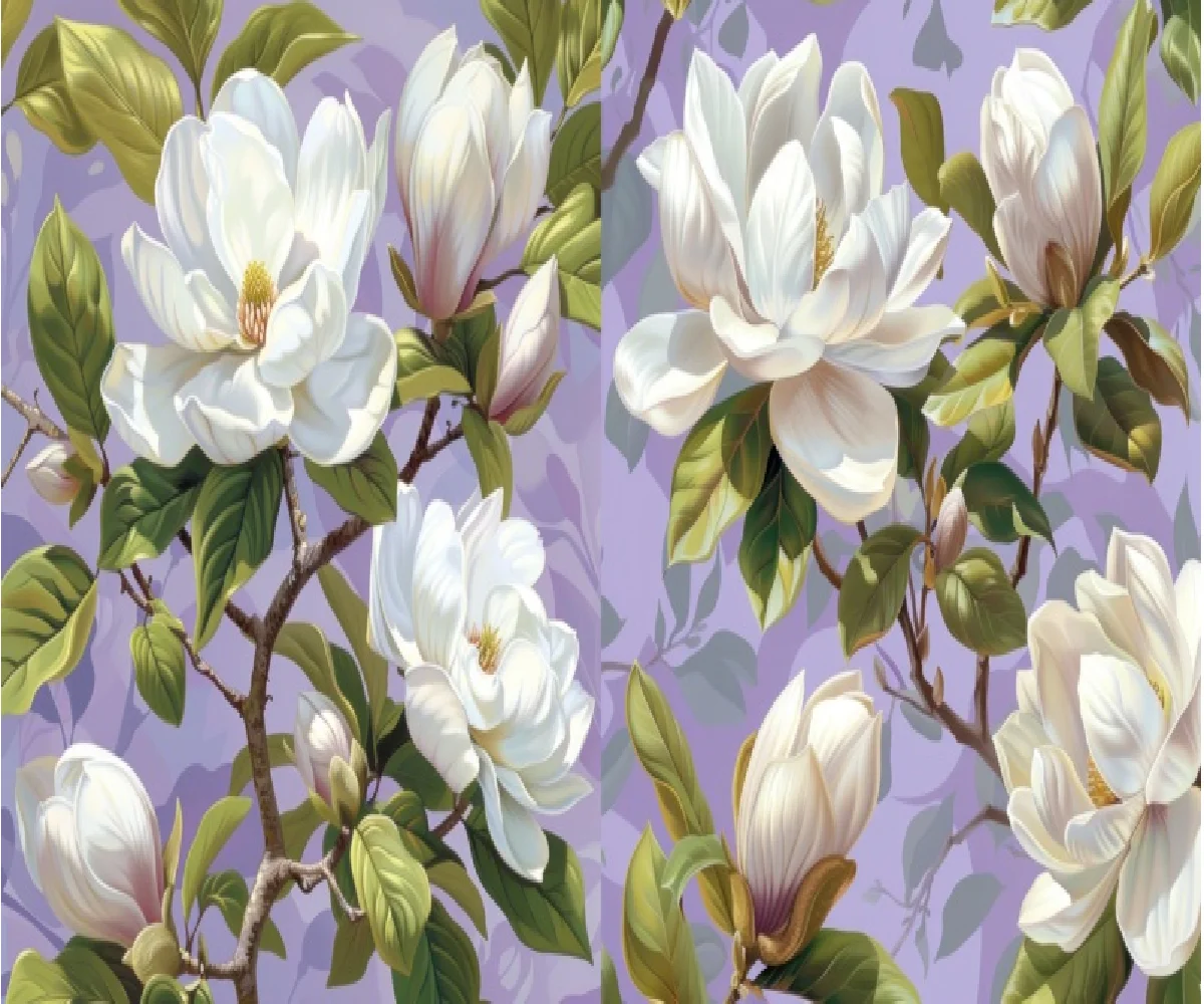 Custom Wallpaper Nordic hand-painted plant and flower light luxury TV sofa background wall  Creative Home Decor 3D Mural