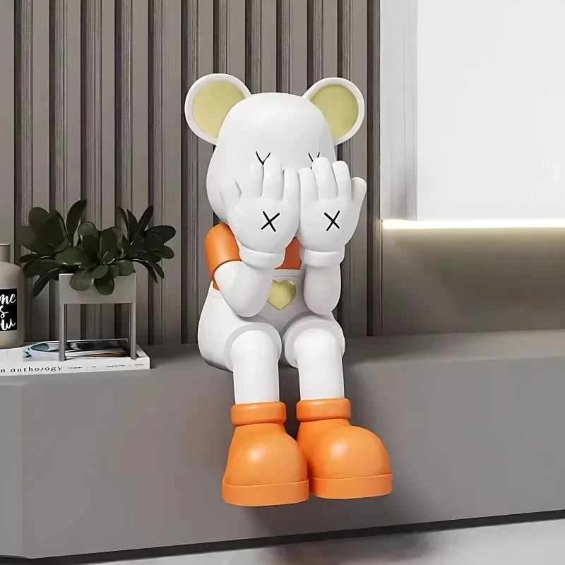

【2026】Violent Bear Sitting Posture Large Floor-standing Ornaments, Living Room, TV Cabinet, Porch, Large Floor-standing Decorati