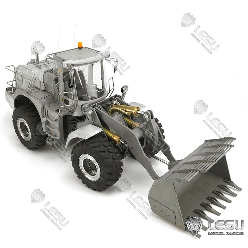 1/15 LESU Metal Hydraulic RC Loader Remote Control Construction Vehicles Differential Axles Motor ESC Cars for Liebherr L574