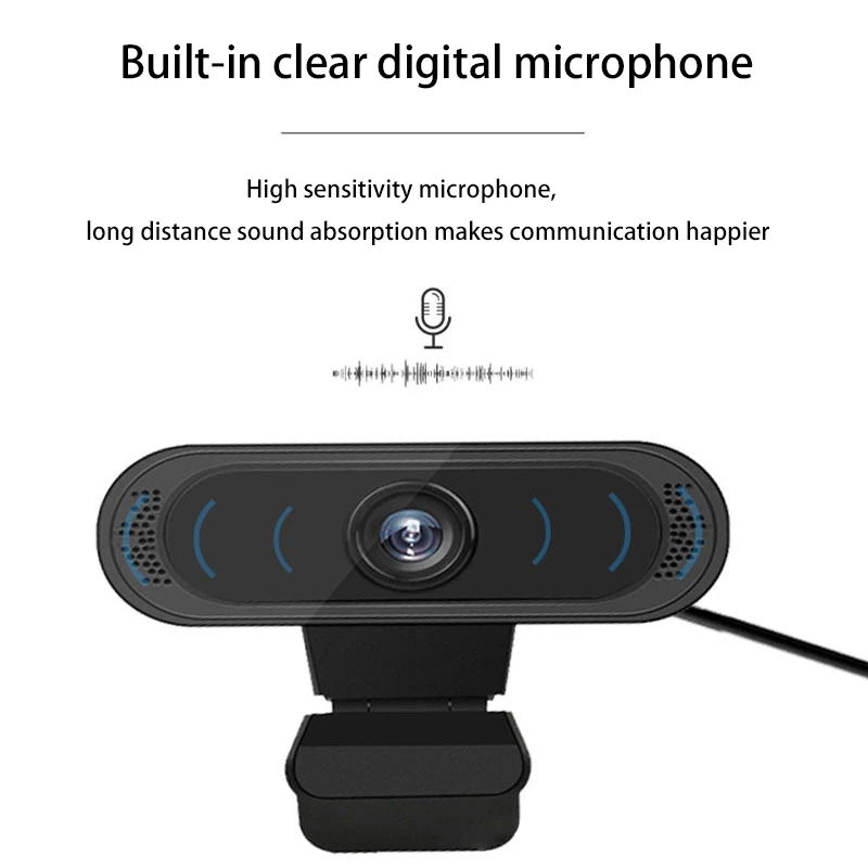 كاميرا ويب بدقة 12 ميجابكسل، كاميرا ويب بتركيز يدوي، ملحقات الكمبيوتر المحمول، كاميرا ويب مع ميكروفون، توصيل USB وتشغيل كاميرا البث/المؤتمرات #2