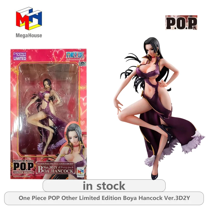 

Оригинальная серия Megahouse Portrait.Of.Pirates Limited Edition: Фигурка Бои Хэнкок Ver.3D2Y, аниме, неподвижная статуэтка, модель, игрушка