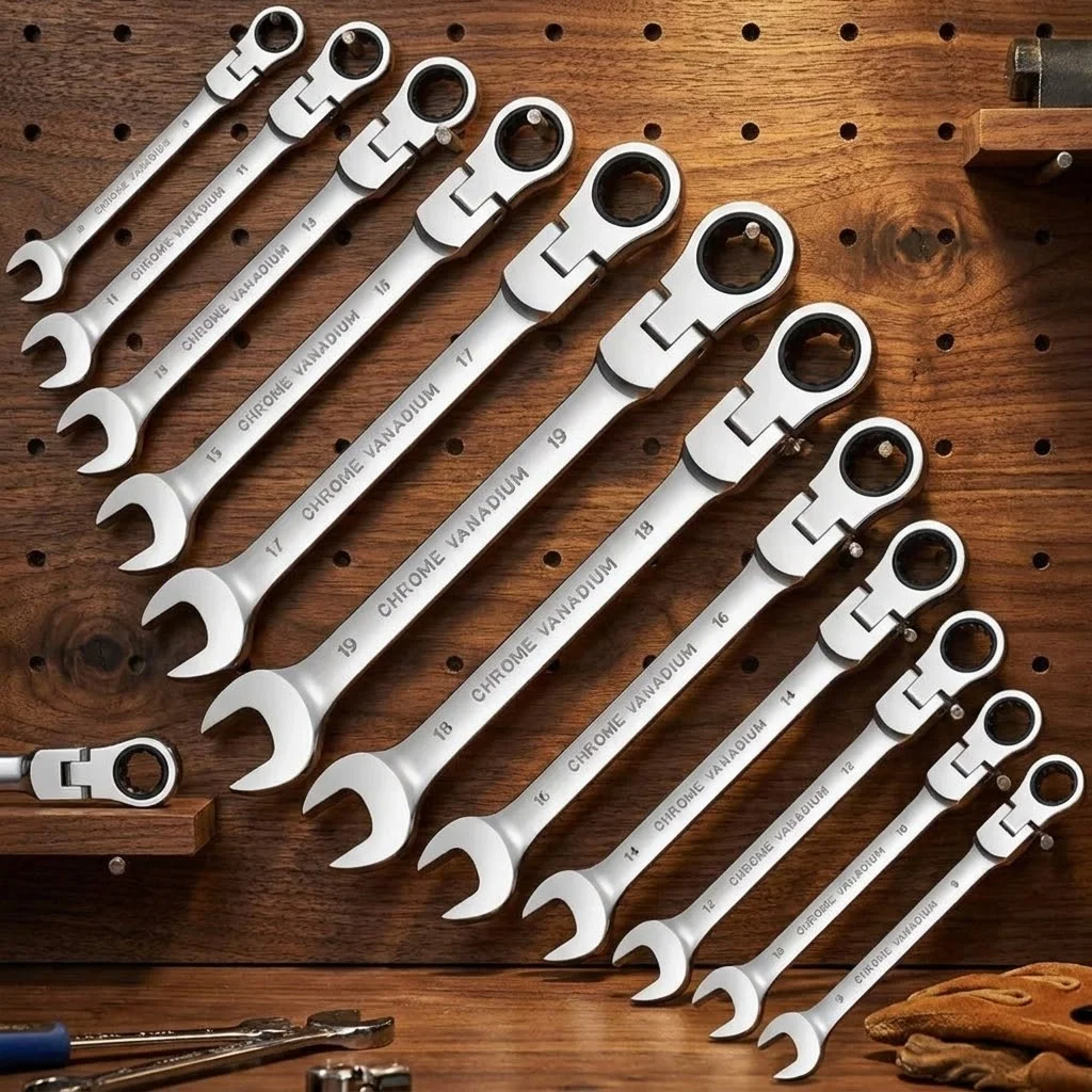 Durable Dual Heads Dual Heads Ratchet Wrench Quick Release 72 Teeth Reversible Ratchet Spanner Ratcheting Combination Wrenches