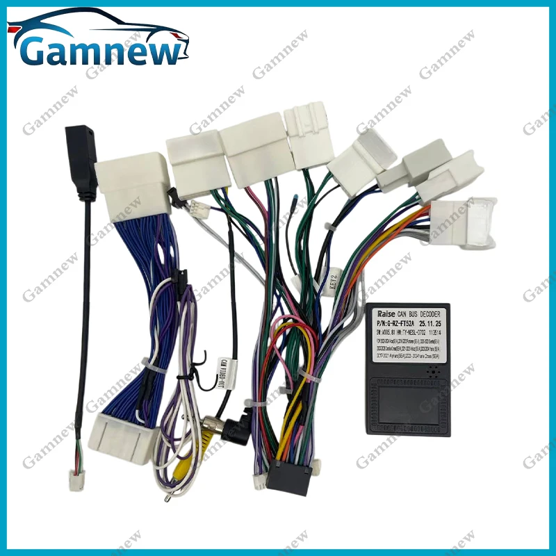 Car Android Radio Cable Power Wiring Harness connector CAN Bus Adapter For Toyota Innova Yaris Corolla Vios 2020+ Southeast Asia