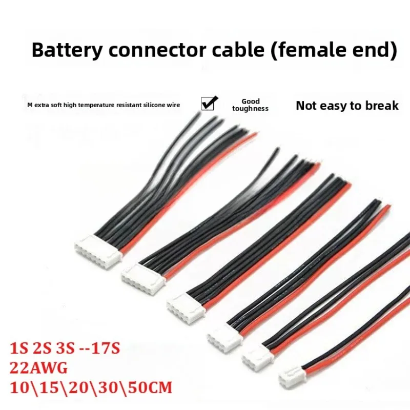 Lipo 18650 Battery Balance Charger Cable Wire IMAX B6 Balance Cable Connector 2.54mm JST-XH Cable for RC 1S 2S 3S 4S 5S 6S-17S
