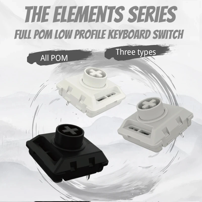 

Kailh Customized Full POM The Elenments Series Low Profile Keyboard Switch Smooth Mechanical Keyboard Switch