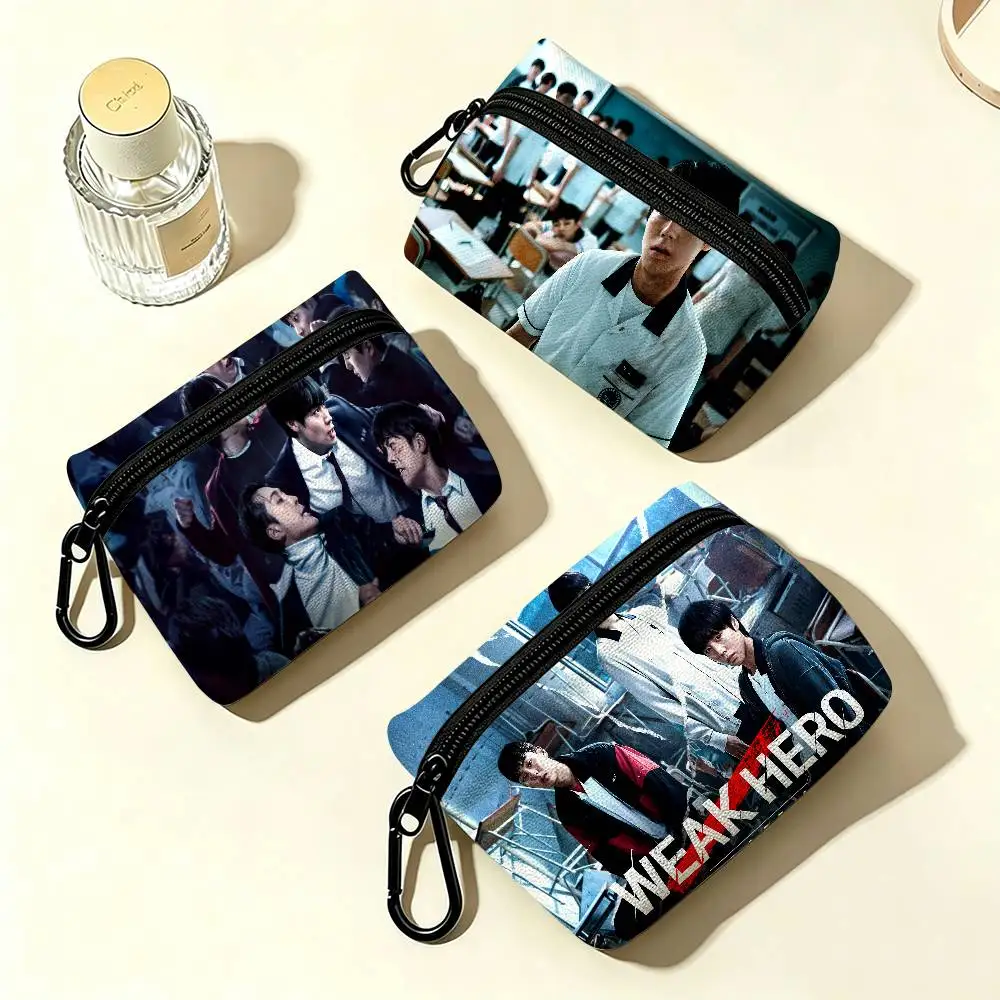 Weak Hero Class 1 Oxford Fabric Mini Coin Wallet Smooth Zipper Hanging Design Multi-use Small Storage Bag For Travel