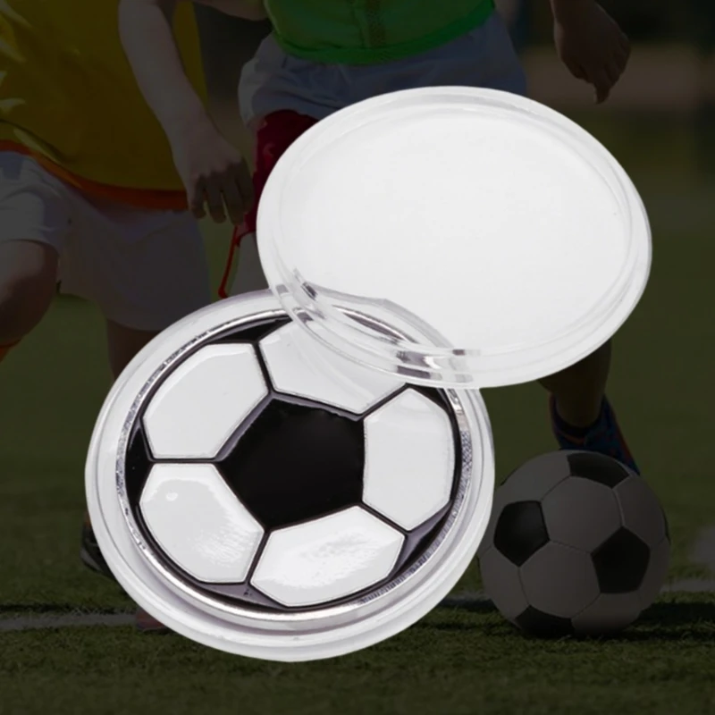 Y1UB Football Referee Coin Double-Sided Referee Side Toss Coin Professional Soccer Pick Side Toss Coin Tool Durable