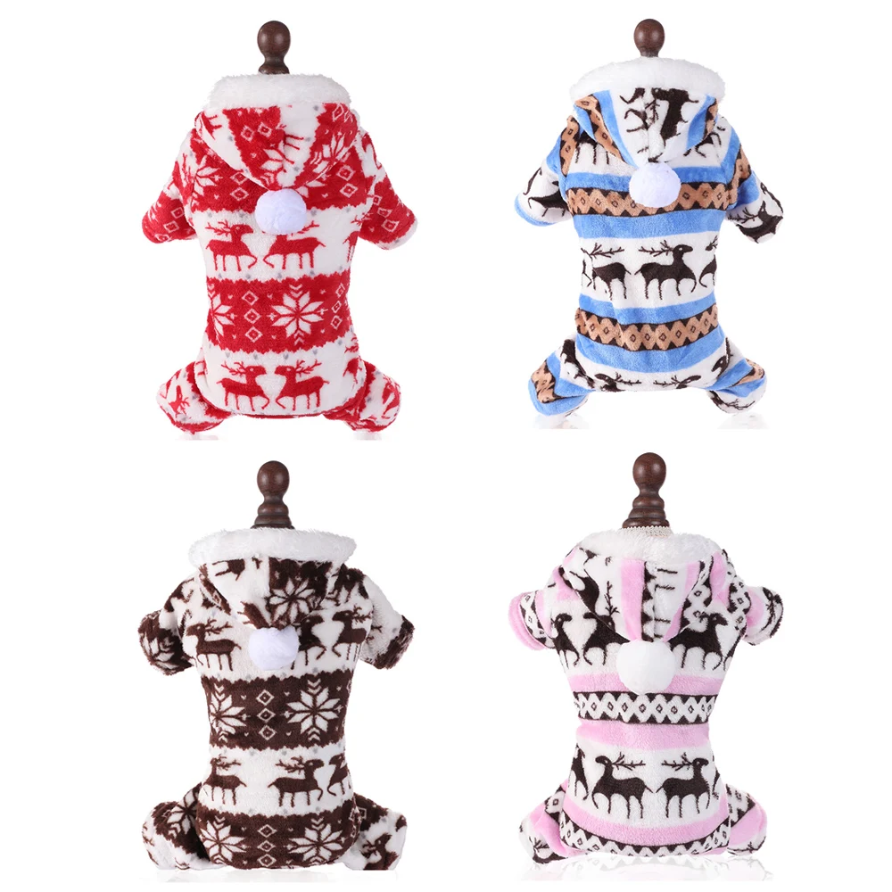 

Dog Pajamas for Small Medium Dogs Soft Pet Sweater Elastic Clothes Warm Puppy Outfits for Doggie Winter Christmas Dog Apparel