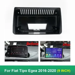 9 Inch Car Frame Fascia Adapter Canbus Box Decoder For Fiat Tipo Egea 2016-2020 Android Radio Dash Fitting Panel Kit
