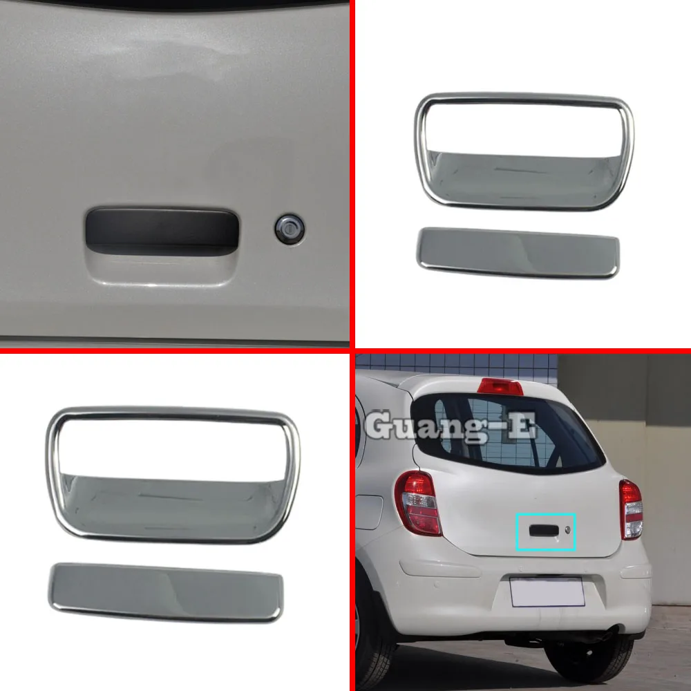 

Накладки на подлокотники и ручки из ABS-хрома, 2 шт., для Nissan March 2011-2017