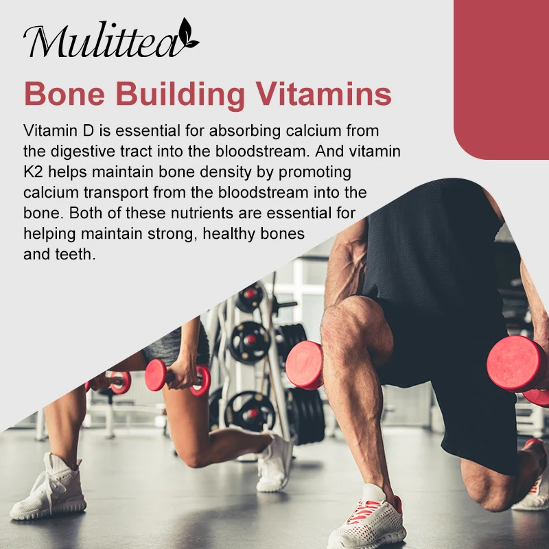 Mulittea Bone Collagen Complete Bioactive protian Peptides with Calcium&Magnesium Helps Bone Growth Calcium Absorption