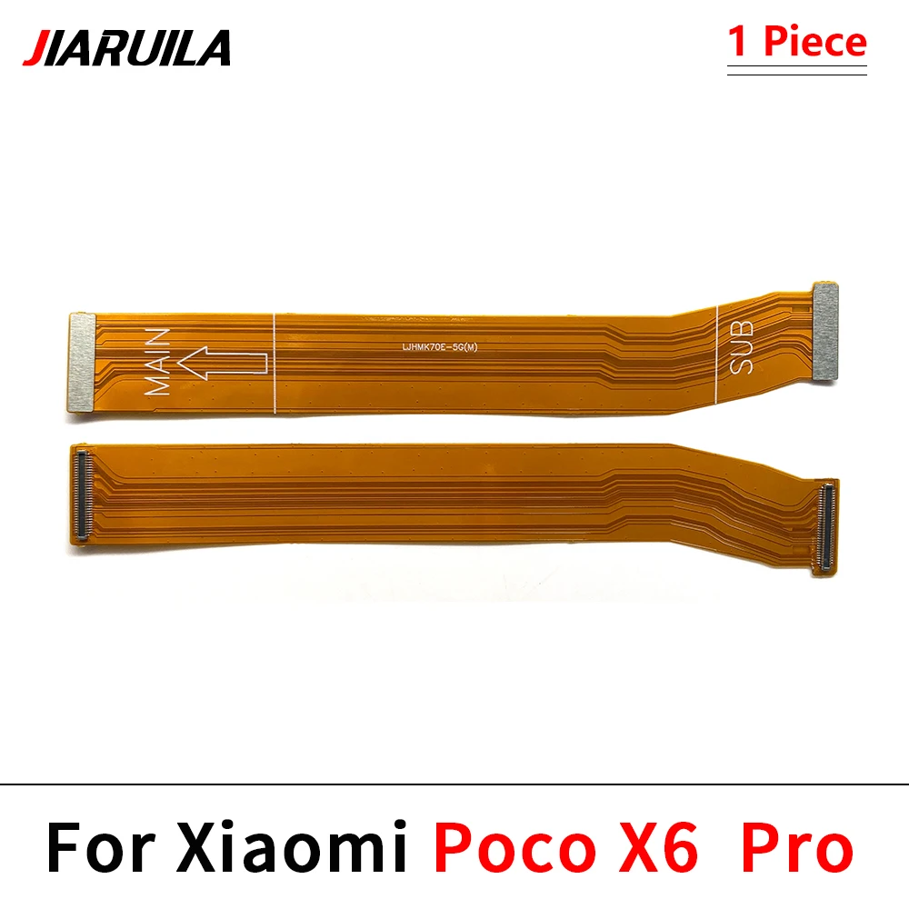 USB Charging Port Microphone Dock Connector Board Main FPC Motherboard Connect Mainboard Flex Cable For Xiaomi Poco X6 / X6 Pro