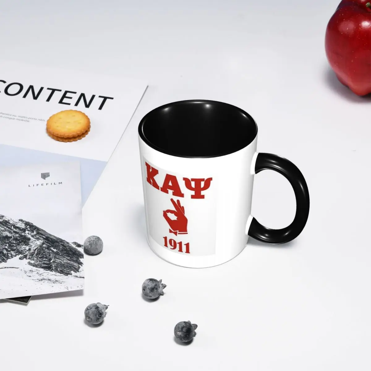 Kappa KAP Alpha Psi Mug Funny Ceramic Coffee Cups Tea Mugs Milk Cup Drinkware Gift for Woman Man