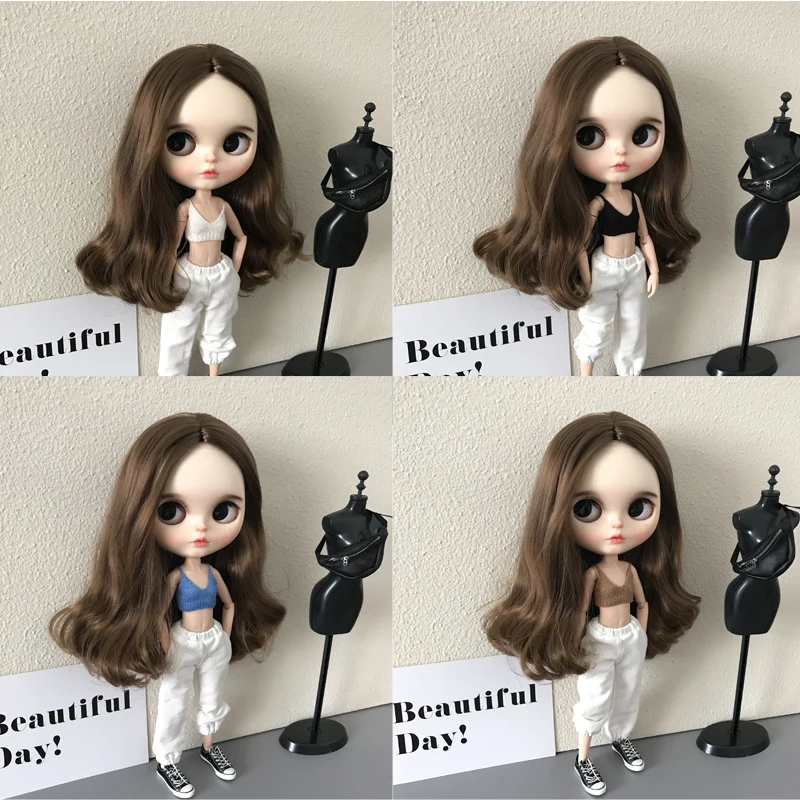 

Детская игрушка ручной работы, ob24 ob27 1/6, кукла BJD/SD, аксессуары для кукол, вязаный жилет на подтяжках, 1 шт.