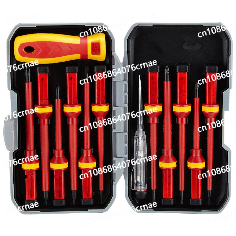 Insulated Screwdriver Set Multi-Function Electrician Screwdriver Set Hex Head with Cross and Metre Head