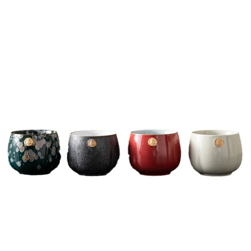 Cultural and Creative Gift High-end Ceramic Kung Fu Household Supplies Tea Master Cup Four-piece Set